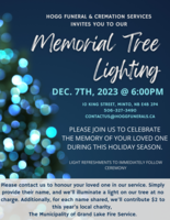 Memorial Tree Lighting Service